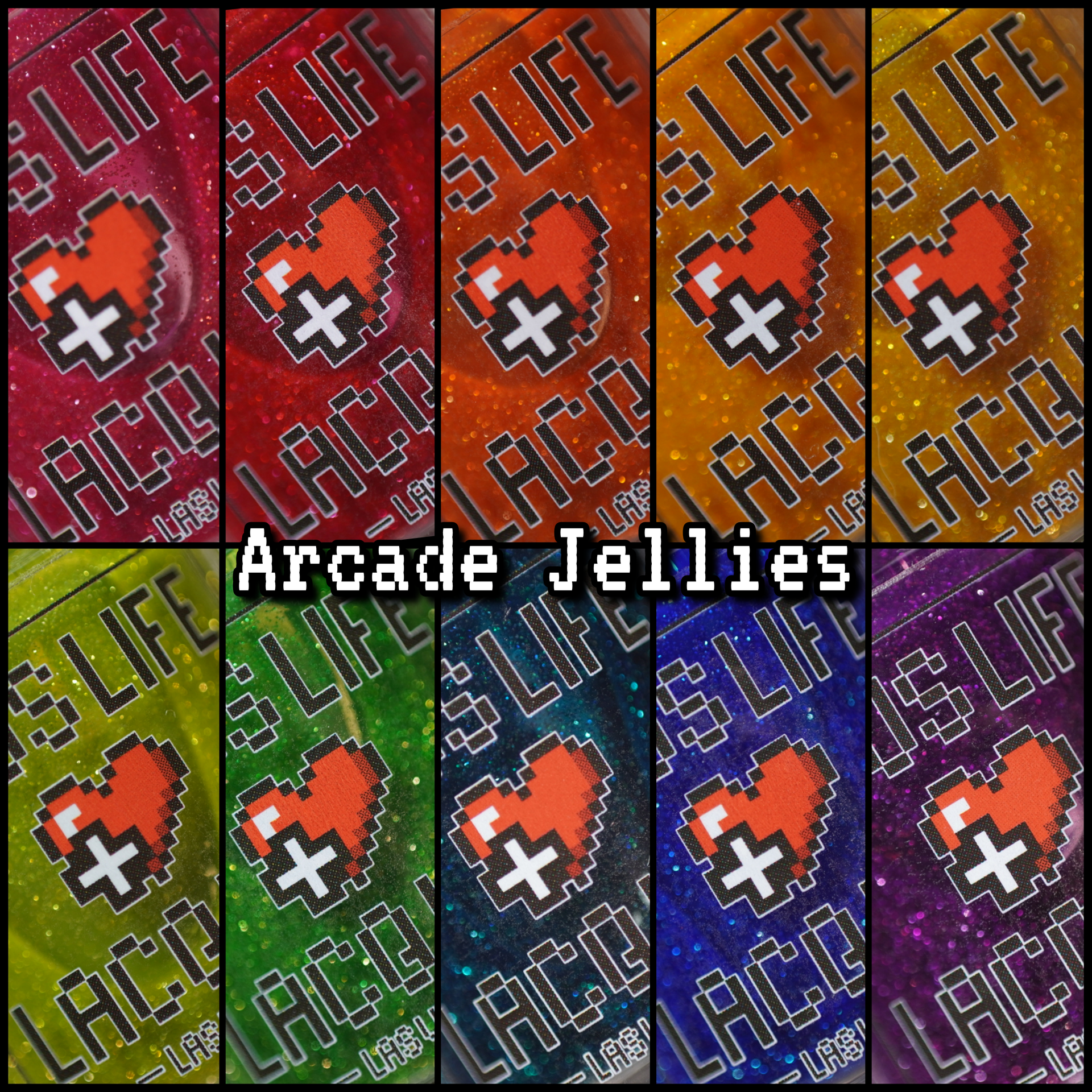 Arcade Jellies - Complete Set WITH original Button Mashing – Plus Life